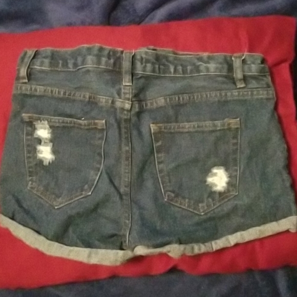 Forever 21 Denim Cuffed Shorts - Picture 2 of 3